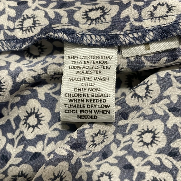 Loft Two colored Floral Patterned Dress. - Picture 6 of 9